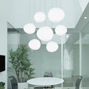 Axya Grey Glass Pendant Light with Irregular Design