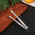 Axyaa Stainless Steel Smart Grill Tongs Gold/Silver Meat Clip for BBQ Cooking