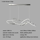 Axyaa Stainless Steel LED Chandelier: Modern Rose Gold Luminaire for Living & Dining Room