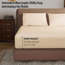 Axyaa 800TC Egyptian Cotton Fitted Sheet for Single Couple King Queen Bed