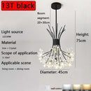 Axyaa Scandinavian Dandelion Chandelier LED Crystal Lighting