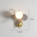 Axyaa Nordic Glass Ball Wall Sconce: Elegant G9 Light for Living Room & Bedroom