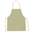 Axyaa Blue Wave Kitchen Apron: Yellow Striped Wood Texture, Adult & Kids Bib