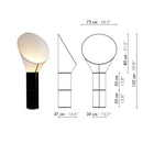 Axyaa Minimalist Floor Lamp Speaker for Living Room, Restaurant, and Study Desk