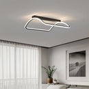 Axyaa Modern LED Ceiling Light - White/Black Bedroom & Dining Room Pendant Fixture