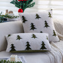 Axyaa Christmas Plush Cushion Cover Set - Festive Living Room Decor