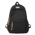 Axyaa Waterproof Nylon Teen Backpack, Black Fashion Schoolbag for Girls and Women.