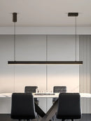 Axyaa Modern Black LED Chandelier for Kitchen Island and Dining Rooms