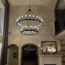 Axyaa Luxury LED Pendant Chandelier for Modern Living Room, Dining Room, and Stairs