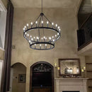 Axyaa Luxury LED Ceiling Chandelier for Modern Living Room & Dining Area