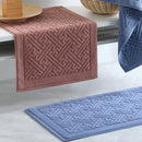 Axyaa Hotel Cotton Bath Mats in White, Red, Blue - High Quality, Thicken Design