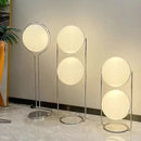 Axyaa Acrylic Ball Floor Lamp Chrome LED Standing Light for Living Room