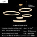 Axyaa Circular Ring Chandelier Pendant Light for Living Dining Bedroom Home Decor