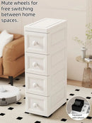 Axyaa Slim Utility Bin: PP Kitchen & Bathroom Organizer for Efficient Storage