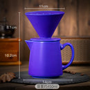 Axyaa Retro Ceramic Coffee Brewing Set - Handcrafted Kiln Design