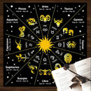 Zodiac Tarot Tablecloth Altar Cloth by Axyaa: Pagan Clock Pendulum Mat