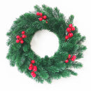Axyaa Christmas Garland Holly Berry Wreath Indoor Outdoor Home Decor