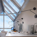Axyaa Nordic Swing Arm Wall Lamp - Adjustable LED Light for Study and Living Room