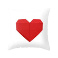 Axyaa Red Square Pillow Case for Home Décor