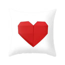 Axyaa Red Square Pillow Case for Home Décor