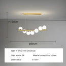 Axyaa Glass Balls LED Ceiling Chandelier for Dining Room Kitchen Office Bar Counter