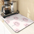 Axyaa Flowers Silicone Drying Mat: Non-Slip Kitchen Table Decor & Protection