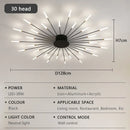Axyaa Modern LED Chandelier - Fireworks Decorative Lights for Dining & Living Room