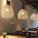 Rattan Pendant Chandelier Ceiling Light by Axyaa - Hand Knitted, Modern Design