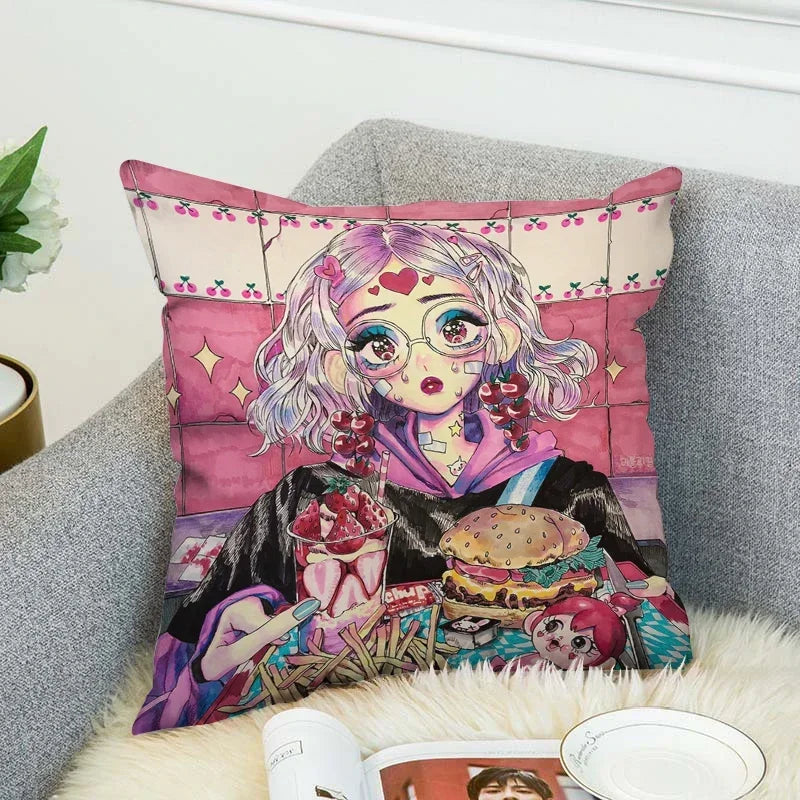 Axyaa Art Decor Pillow Cover 45x45 for Home & Car Decor