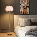 Axyaa Feather Floor Lamp LED Light for Living Room Decor