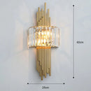 Axyaa Crystal Wall Light for Bedroom Aisle Staircase TV Sofa Background Home Decor