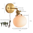 Axyaa Ceramic Ball LED Wall Lamp for Home Decor