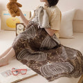 Axyaa Cotton Gauze Bath Towel Shawl & Travel Blanket 80x160cm