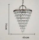 Axyaa Water Droplet Crystal Chandelier for Various Indoor Spaces