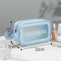 Axyaa PVC Travel Toiletry Bag: Portable Makeup Organizer for Women, Cosmetic Storage Container