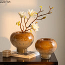 Axyaa Elegant Gradient Glass Vase for Stunning Floral Arrangements