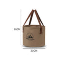 Axyaa Foldable Outdoor Bucket: Portable, Waterproof, Durable, Large Capacity for Camping/Fishing