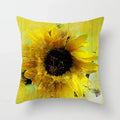 Axyaa Strawberry Plant Flower Cushion Cover for Room Decoration