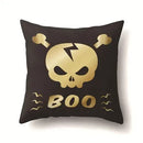 Axyaa Halloween Pumpkin Ghost Print Pillow Cover 45X45CM