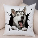 Axyaa Cute Dog Print Pillow Case for Home Decor and Comfort