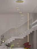 Axyaa Loft Villa LED Chandelier for Living Room - Ceiling Hanging Lamp