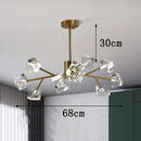 Axyaa Crystal Chandelier Pendant Light for Living Room, Bedroom, and Ceiling