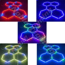 Axyaa Hexagon RGB Lighting Kits: Customizable LED Effects for Home Gym