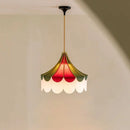 Axyaa Fabric LED Pendant Light for Living Room Chandelier Lighting
