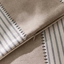 Cream Tan Two Tone Striped Pillow Cover for Home Sofa Couch Living Room by Axyaa