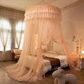 Axyaa Summer Dome Mosquito Net for Bedroom Decor, 1.5m/1.8m Bed, Romantic Canopy Netting