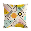 Axyaa Geometric Flax Pillow Case 45*45cm - Home Sofa Adornment & Cushion Cover