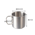 Axyaa Stainless Steel Foldable Beer Mug with Handle for Home, Travel, and Outdoor Picnics