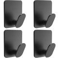 Axyaa Stainless Steel Adhesive Towel Hooks: Heavy Duty Stick-On Hangers for Bathroom & Kitchen