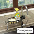 Axyaa Bathroom Faucet Shower Shelf Soap Holder Organizer